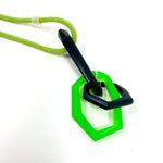 Load image into Gallery viewer, Links Pendant, green and black
