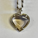 Load image into Gallery viewer, Love Pendant, Smokey Quartz, Sterling Silver
