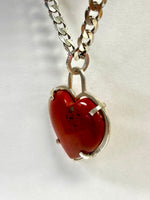 Load image into Gallery viewer, Love Pendant, Red Jasper, Sterling Silver

