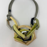 Load image into Gallery viewer, Links Necklace, 7 Links on a camo green cord
