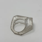 Load image into Gallery viewer, Inner Link Ring, Clear and Silver
