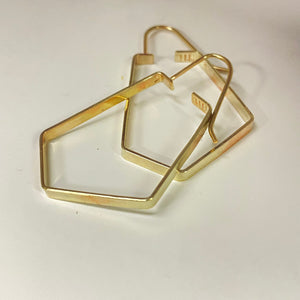 Maca Metals 'NSH' Earrings in 9k Gold