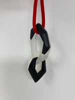 Load image into Gallery viewer, Links Pendant, Red, Black and Clear
