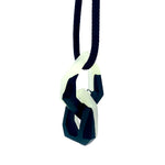 Load image into Gallery viewer, Maca Links Pendant. Black and Glow in the Dark
