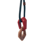 Load image into Gallery viewer, Maca Links Pendant. Terracotta and Copper Glitter
