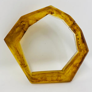 Bangle Link in Faux Amber
