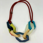 Load image into Gallery viewer, Maca Links Necklace, multicolour suit
