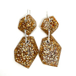 Load image into Gallery viewer, Double Rock earrings, Ultra glitter
