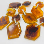 Load image into Gallery viewer, Double Rock Earrings, amber light
